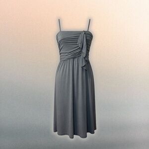 NWT Essentiel Antwerp ‘Alpaca’ Gray Knit A-Line Spaghetti Strap Dress Size 2